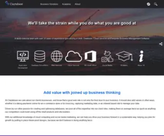 Claytabase.co.uk(We'll take the strain while you do what you are good at) Screenshot
