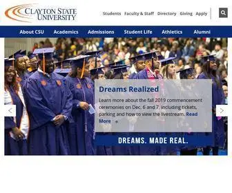 Clayton.edu(Clayton State University) Screenshot
