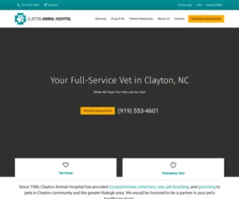 Claytonanimalhospital.com(Veterinarian in Clayton) Screenshot