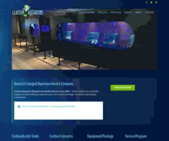 Claytonaquariums.com(Clayton) Screenshot