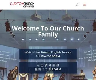 Claytonchurch.org.au(Clayton Church of Christ) Screenshot