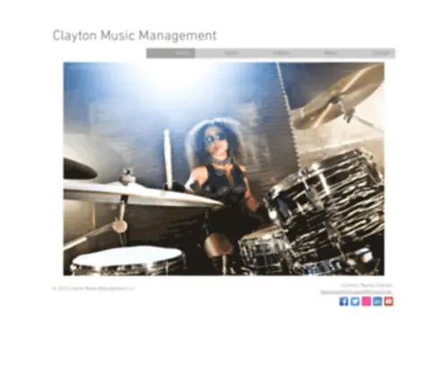 Claytonmusicmanagement.com(Ncmm) Screenshot