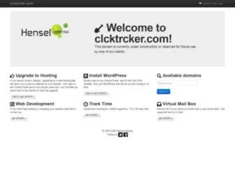 CLCKTRcker.com(Domain registered) Screenshot
