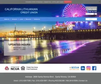 Clcu.org(California Lithuanian Credit Union) Screenshot