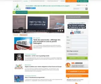 CLCV.org(Association nationale de consommateurs et usagers) Screenshot
