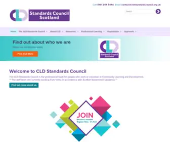 CLDstandardscouncil.org.uk(CLD Standards Council for Scotland) Screenshot