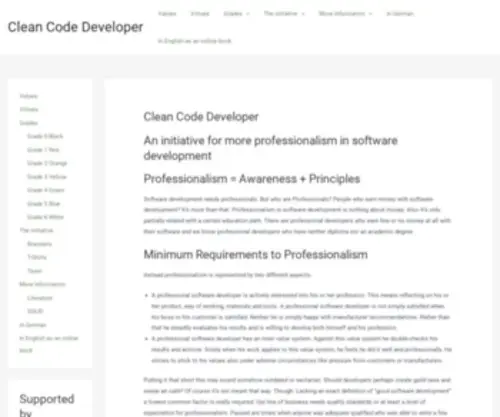 Clean-Code-Developer.com(Clean Code Developer) Screenshot