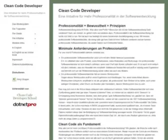 Clean-Code-Developer.de(Clean Code Developer) Screenshot