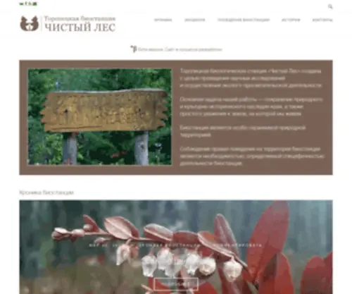 Clean-Forest.ru(Торопецкая биостанция) Screenshot