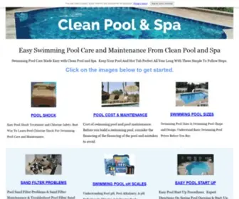 Clean-Pool-AND-Spa.com(Easy Swimming Pool Care and Maintenance) Screenshot