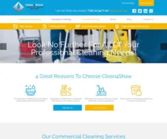 Clean4Shaw.com(Commercial Cleaning Services Northampton) Screenshot