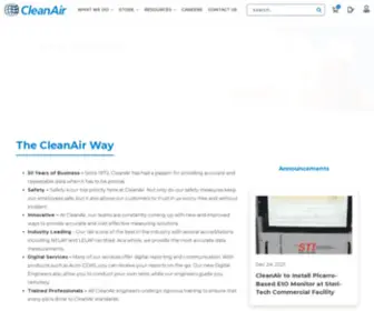 Cleanair.com(CleanAir Engineering) Screenshot