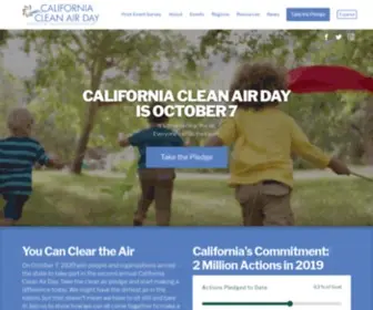 Cleanairday.org(California Clean Air Day) Screenshot