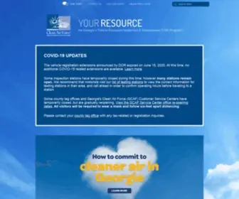 Cleanairforce.com(Georgia's Clean Air ForceGeorgia's Clean Air Force) Screenshot