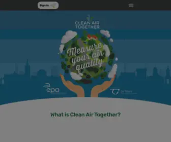 Cleanairtogether.ie(Clean AirTogether) Screenshot