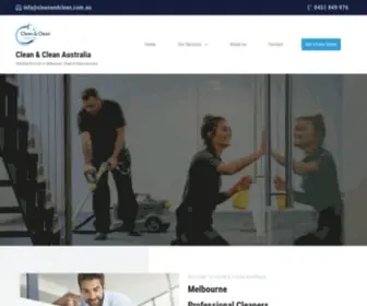 Cleanandclean.com.au(Clean & Clean) Screenshot