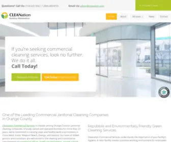 Cleanation.com(Janitorial Services Orange County) Screenshot