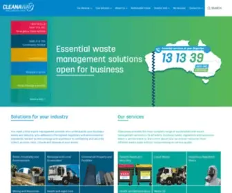 Cleanaway.com.au(Sustainable Waste Management Solutions) Screenshot