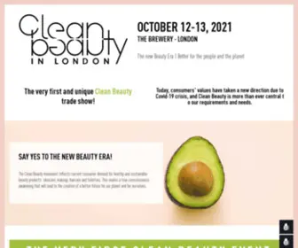 Cleanbeautyinlondon.com(Clean Beauty In London) Screenshot