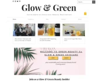 Cleanbeautymagazine.com(Glow & Green) Screenshot