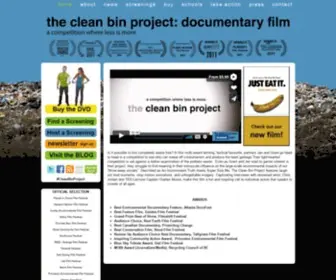 Cleanbinmovie.com(The clean bin project) Screenshot