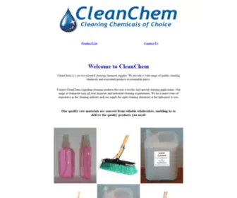 Cleanchem.co.za(Cleaning Chemicals) Screenshot