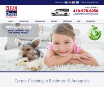 Cleanchoicemd.com(Carpet & Rug Cleaning in Baltimore) Screenshot