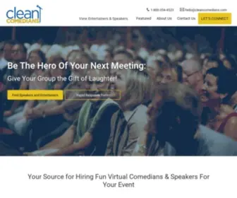 Cleancomedians.com(Hire A Comedian For Corporate Events) Screenshot