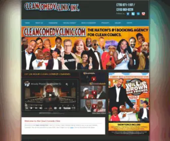 Cleancomedyclinic.com(Clean Comedy Clinic) Screenshot