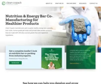 Cleancopack.com(Nutrition Bar & Energy Bar Manufacturing & Co) Screenshot