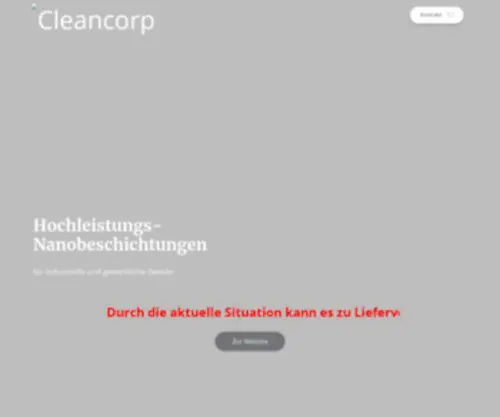 Cleancorp.de(Oberflächenspannung) Screenshot