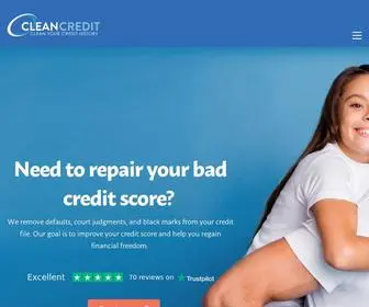 Cleancredit.com.au(Repair Your Credit File) Screenshot