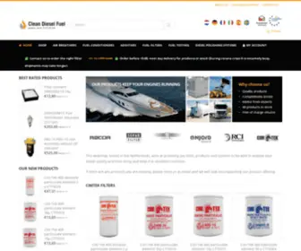 Cleandieselfuel.com(Diesel filter & filtration systems webshop) Screenshot