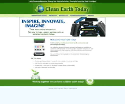 Cleanearthtoday.com(Clean Earth Today) Screenshot
