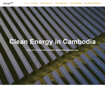 Cleanenergycambodia.org(Clean Energy Cambodia) Screenshot