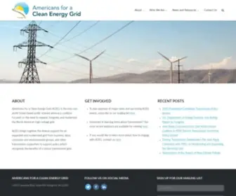 Cleanenergygrid.org(Americans for a Clean Energy Grid) Screenshot