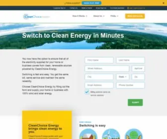 Cleanenergyoption.com(Switch to Clean Renewable Energy) Screenshot