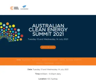 Cleanenergyweek.com.au(Australian Clean Energy Summit) Screenshot