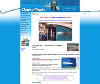 Cleanerpools.net(The Slime Bag Pool Filter) Screenshot