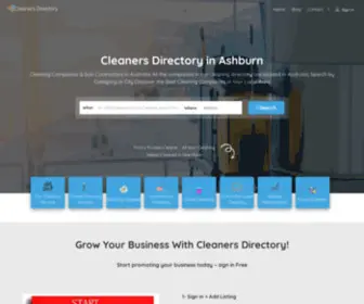 Cleanersdirectory.com.au(Home) Screenshot