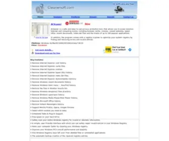 Cleanersoft.com(Cleanersoft Software) Screenshot