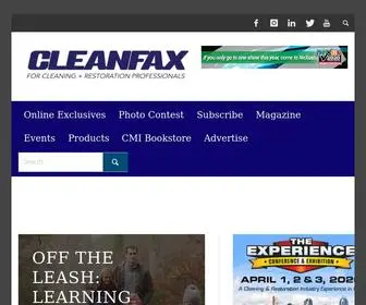 Cleanfax.com(Serving Cleaning & Restoration Professionals) Screenshot