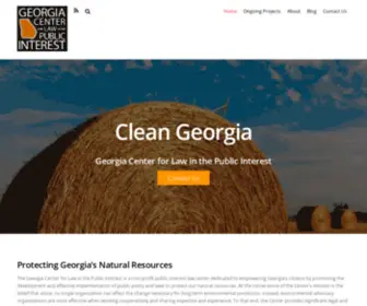 Cleangeorgia.org(Law in Public Interest Brunswick GA) Screenshot