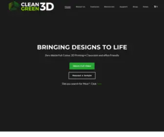Cleangreen3D.com(Formicum 3D) Screenshot