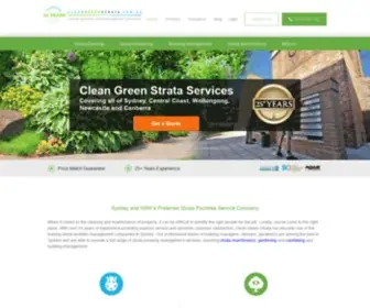 Cleangreenstrata.com.au(You and your tenants deserve a strata cleaning and maintenance company) Screenshot