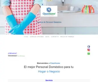 Cleanhome.com.mx(Servicio Doméstico) Screenshot