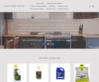 Cleanhomesupplies.ca(Clean Home's goal) Screenshot