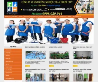 Cleanhousecity.com(Dịch vụ vệ sinh công nghiệp Clean House City . Hotline) Screenshot