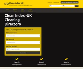 Cleanindex.co.uk(Cleaning products and services for cleaners and facility management) Screenshot