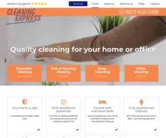 Cleaning-Express.com(Domestic and Commercial Cleaning in London) Screenshot